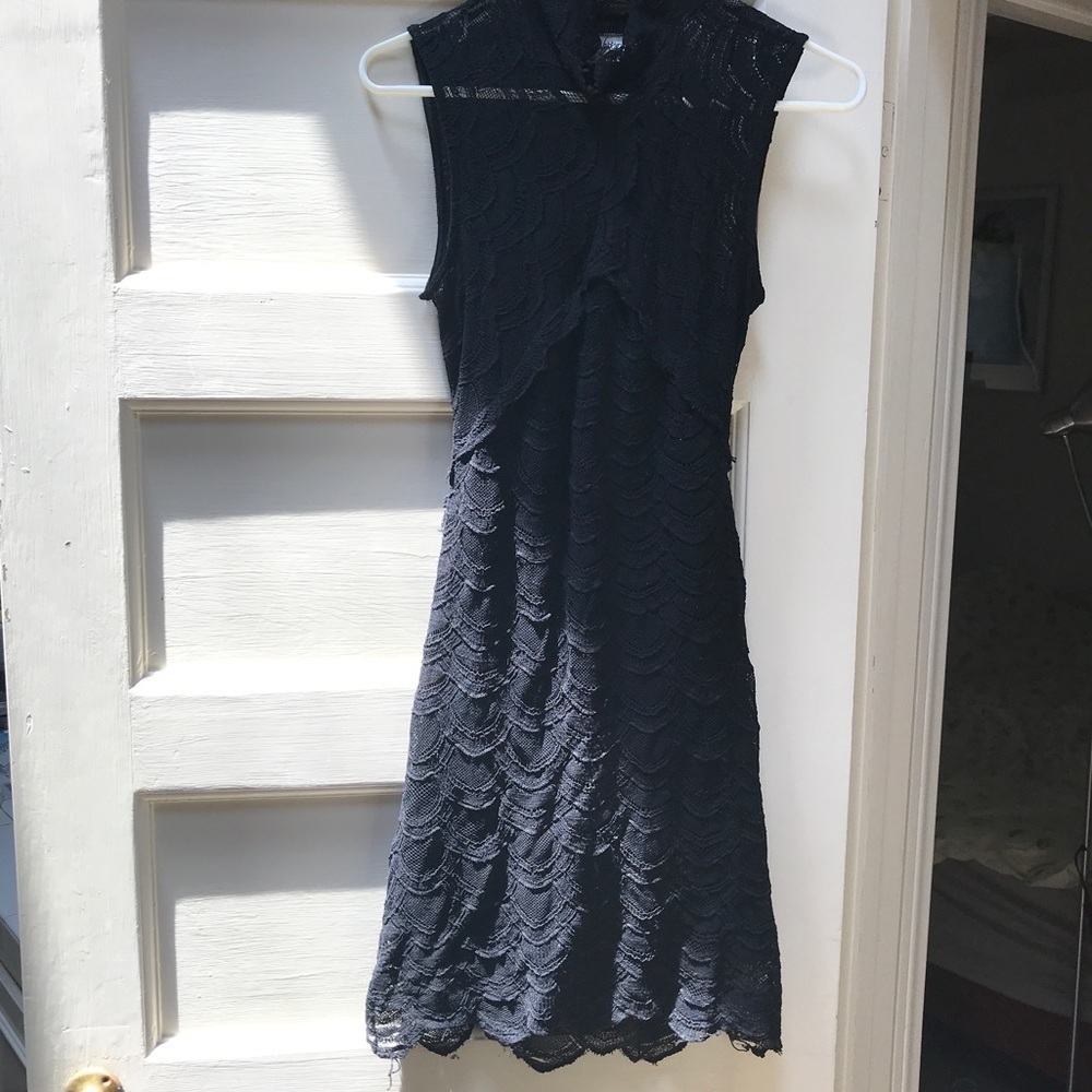 Nightcap black lace open back dress by free people super cute. Size 3 M /L - Picture 2 of 9